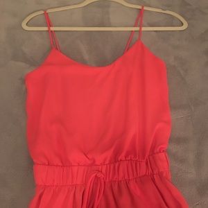 Pinkish orange romper size small